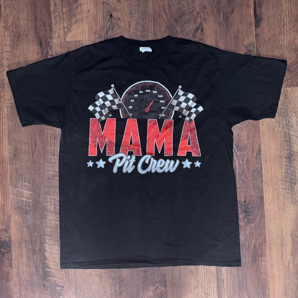 Mama Pit Crew Graphic T-Shirt